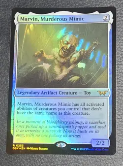 Marvin, Murderous Mimic Duskmourn: House of Horror Foil MTG Artifact Creature - Image 1