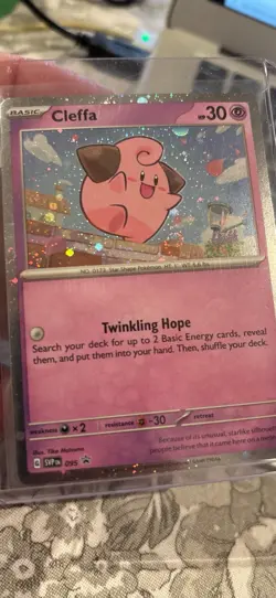 Pokemon TCG Cards Cleffa SVP095 Black Star Promo Holo NM-M * SWIRL * - Image 3