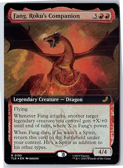 Fang, Roku's Companion (Extended Art) Avatar: 193 FOIL Near Mint - Image 1