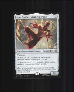 Iron Spider, Stark Upgrade 166 Rare Marvel's Spider-Man Magic: The Gathering NM - Image 1
