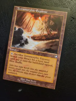 Terramorphic Expanse Magic MTG Commander: The Brothers' War English Retro Frame - Image 1