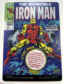 Tony Stark (Borderless)(0392) Marvel Super Heroes Foil NM Mythic EN - Image 1