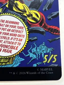 Tony Stark (Borderless)(0392) Marvel Super Heroes Foil NM Mythic EN - Image 5