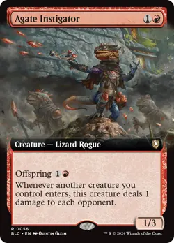 MTG Agate Instigator Extended Art - Bloomburrow Commander #56 - Image 1