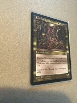 SILVER QUEEN Stronghold Portuguese Fractius Rainha Lightly Played MTG - Image 3