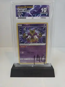 ACE 10 RADIANT ALAKAZAM #059 SILVER TEMPEST 2022 POKEMON FULL ART NOT PSA - Image 1