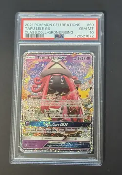 Pokemon Celebrations Classic Collection Tapu Lele GX Card 60/145 PSA 10 - Image 1
