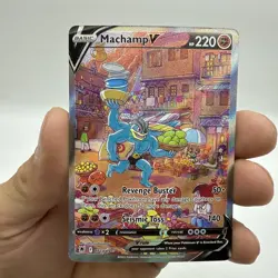 2022 Pokemon Sword Shield Astral Radiance #172 Full Art Machamp V - Image 4