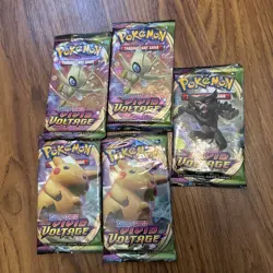 Pokemon tcg Vivid Voltage Booster (5) packs NEW SEALED - Image 1