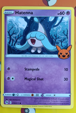 Pokemon - Hatenna 18/73 Trick or Trade Common Regular 2020 NM - Image 1