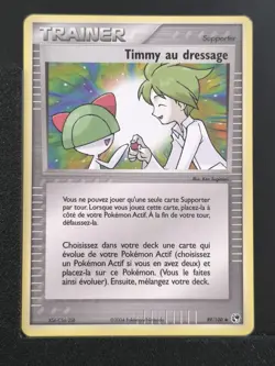 Carte Pokemon Timmy au Dressage 89/100 Ex Tempete De Sable TDS Bloc EX FR 2 - Image 2
