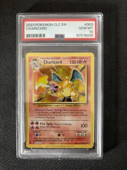 Pokemon TCG: Charizard 003/034 PSA 10 CLC Classic Collection - Image 1