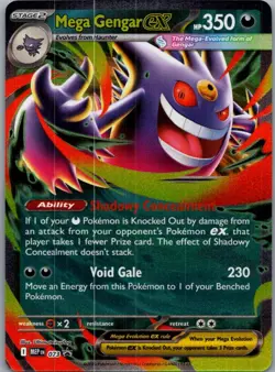 Mega Gengar ex 073 Holo Promo ME: Mega Evolution Promo Pokemon Holo Near Mint - Image 1