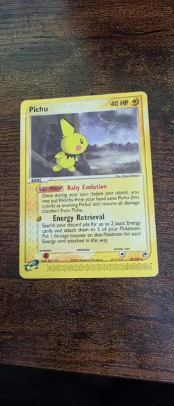 Pichu 20/100 Rare Sandstorm Pokemon Lightly Played - Image 1