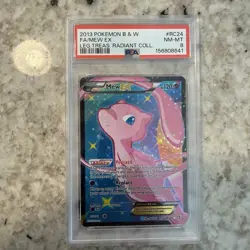 2013 POKEMON LEGENDARY TREASURES RADIANT COLLECTION MEW EX RC24/RC25 PSA 8 - Image 4