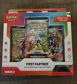 Pokemon TCG First Partner Illustration Collection Series 2 Box 3 Packs/3 Promo - Image 1