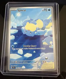 Pokemon TCG Spheal 199/191 SV08 Surging Sparks IR Full Art Holo English - Image 1