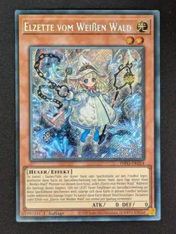 Elzette vom Weißen Wald INFO-DE014 Secret Rare Deutsch NM YUGIOH - Image 1