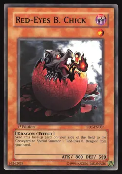 Red-Eyes B. Chick - SD1-EN007 - Common - 1st Edition - Yugioh - Image 1
