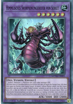 yugioh 1x Himmlisches Skorpionungeheuer von Serket MZTM-DE005 SUPER RARE DEUTSCH - Image 1