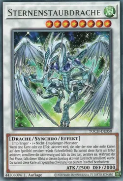 yugioh 1x Sternenstaubdrache TOCH-DE050 RARE 1AUFLAGE DEUTSCH - Image 1