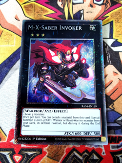 M-X-Saber Invoker ra04-en169 (NEW) Platinum-Secret Yu-Gi-Oh - Image 1