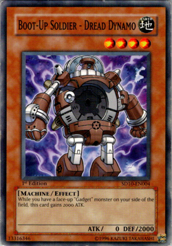 Yu-Gi-Oh! Boot-Up Soldier - Dread Dynamo SD10-EN004 1st Ed TCG NM/M - Image 1