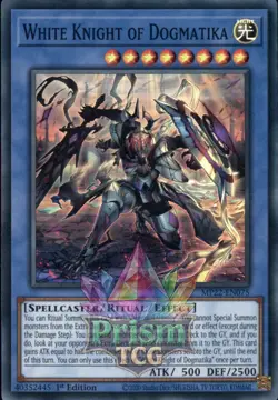 1st ed White Knight of Dogmatika super rare MP22-EN075 Yugioh - Image 1
