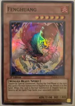YuGiOh Fenghuang Super Rare 1st Edition PHSW-EN033 - Image 1