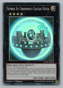 LP Number 36: Chronomaly Chateau Huyuk WSUP-EN002 Super Rare 1st Edition Yugioh - Image 1