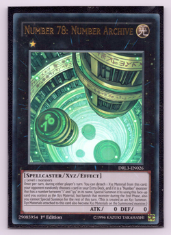 Number 78: Number Archive - DRL3-EN026 - Ultra Rare - 1st Edition Yugioh - Image 1