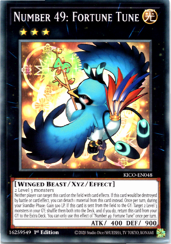 Number 49: Fortune Tune - KICO-EN048 - Super Rare - 1st Edition - Yugioh - Image 1