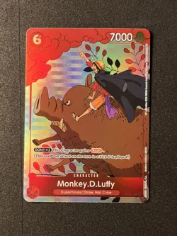 Monkey.D.Luffy P-001 (Gift Collection 2023) One Piece Promotion Cards Foil NM - Image 1