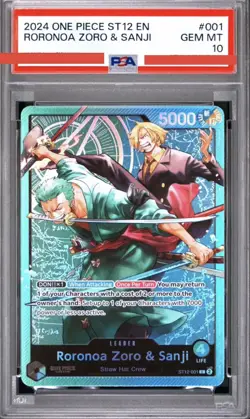 Roronoa Zoro & Sanji PSA10 2024 One Piece Starter Deck St12-Zoro & Sanji #001 - Image 1