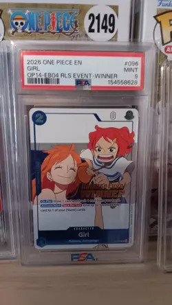 One Piece Girl OP14-EB04 RLS Event-Winner #096 Release Event PSA 9 - Image 1