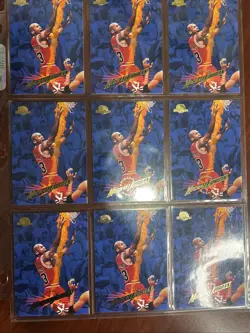1995-96 Skybox Premium - Michael Jordan #15 9 Card Lot NM - Image 1