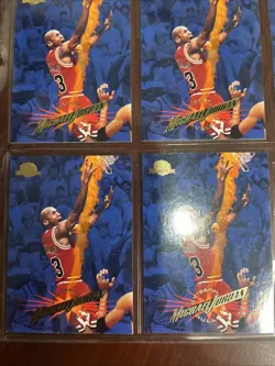 1995-96 Skybox Premium - Michael Jordan #15 9 Card Lot NM - Image 3
