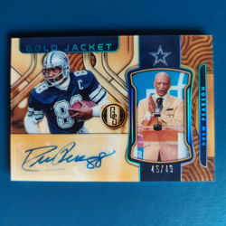 DREW PEARSON 2022 PANINI GOLD STANDARD "GOLD JACKET" AUTO #49 (D. COWBOYS HOF) - Image 1