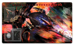 Omegamon DTCG Mat Card Game Playmat with Card Zones DTCG Play Desk Mat Mousepad - Image 1