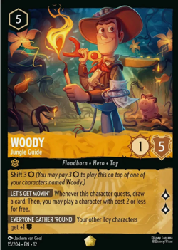 Woody - Jungle Guide - 15/204 - Legendary - EN12 - Disney Lorcana - Image 1