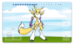 DTCG Mat Renamon DTCG Board Game Trading Card Game Playmat Deskmat Mousepad - Image 1