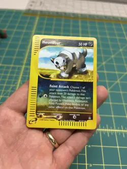Houndour 87/147 Aquapolis Reverse Holo E Reader Pokemon Card - Image 1