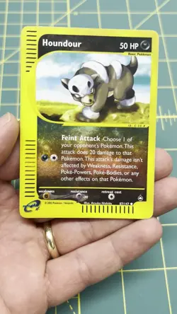 Houndour 87/147 Aquapolis Reverse Holo E Reader Pokemon Card - Image 2