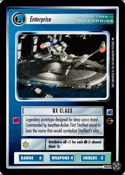 STAR TREK STCCG 1st Edition: ENTERPRISE COLLECTION~COMPLETE 18-Card UR SET: MINT - Image 5