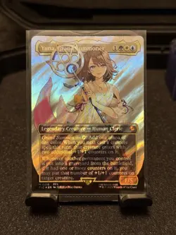 Yuna, Grand Summoner (Borderless) Surge Foil, Magic: The Gathering Card #0216 - Image 1
