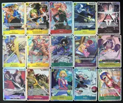 One Piece CCG Super Rare Lot Of 15 Cards All NM/M - Image 1