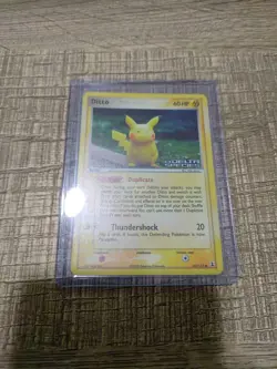 Pokemon TCG 2005 EX Delta Species Ditto 63/113 Pikachu Reverse Holo Card Stamped - Image 1
