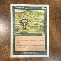 Magic: The Gathering Summer Bloom Sorcery Green 1999 255 Uncommon Regular - Image 1