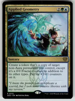 Applied Geometry Rare Secrets of Strixhaven 172 MTG Near Mint 2026 - Image 1