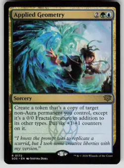 Applied Geometry Rare Secrets of Strixhaven 172 MTG Near Mint 2026 - Image 1